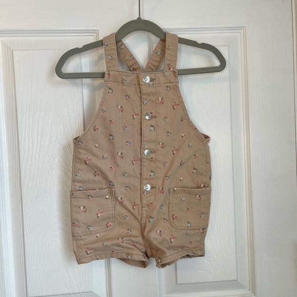 H&M 18m Floral Overalls - Picture 1 of 2